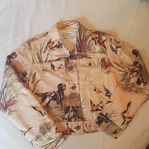 Vintage Isaac Mizrahi short denim jacket